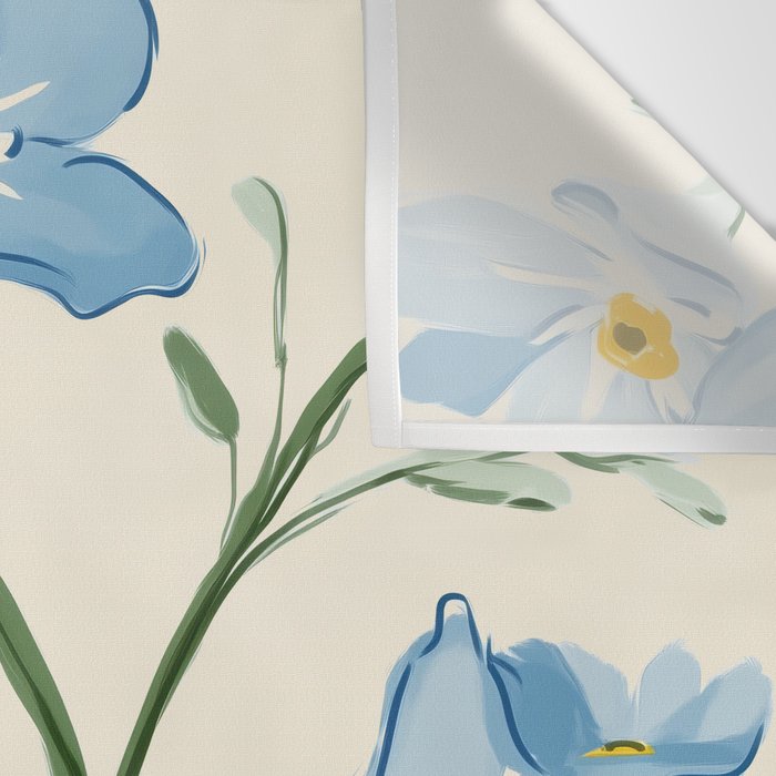 Wildflower Garden in Soft Tones Wall Tapestry Gallery Image 3