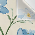 Wildflower Garden in Soft Tones Wall Tapestry Gallery Image 3