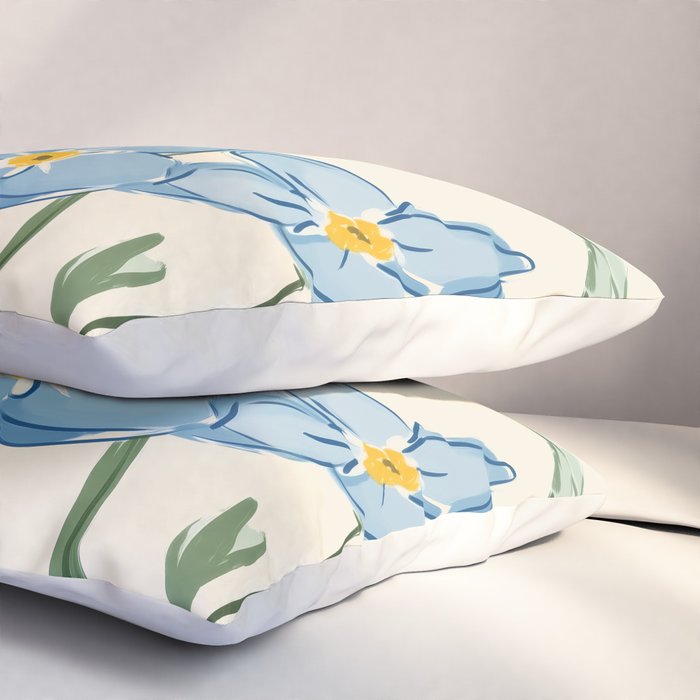 Wildflower Garden in Soft Tones Pillow Sham Gallery Image 3