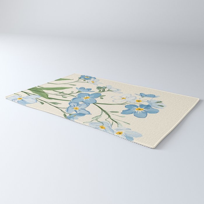 Wildflower Garden in Soft Tones Rug Gallery Image 3
