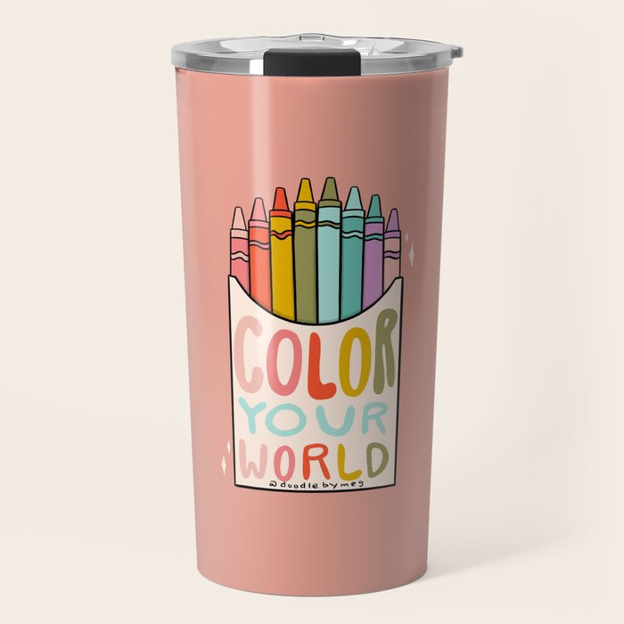 Color Your World Travel Mug Gallery Image 1