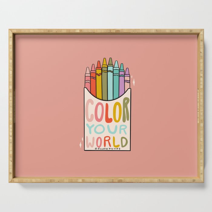 Color Your World Serving Tray Gallery Image 1