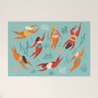 Swimming girl Welcome Mat Gallery Image 1