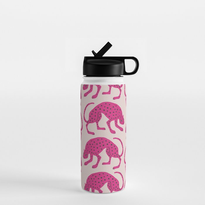 Wild Cats - Pink Water Bottle Gallery Image 1