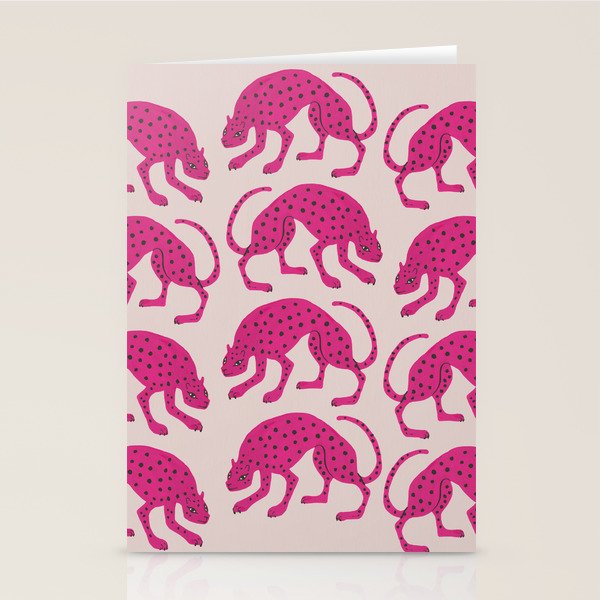 Wild Cats - Pink Stationery Card Gallery Image 1