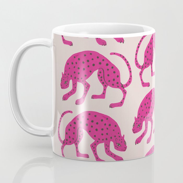 Wild Cats - Pink Coffee Mug Gallery Image 3