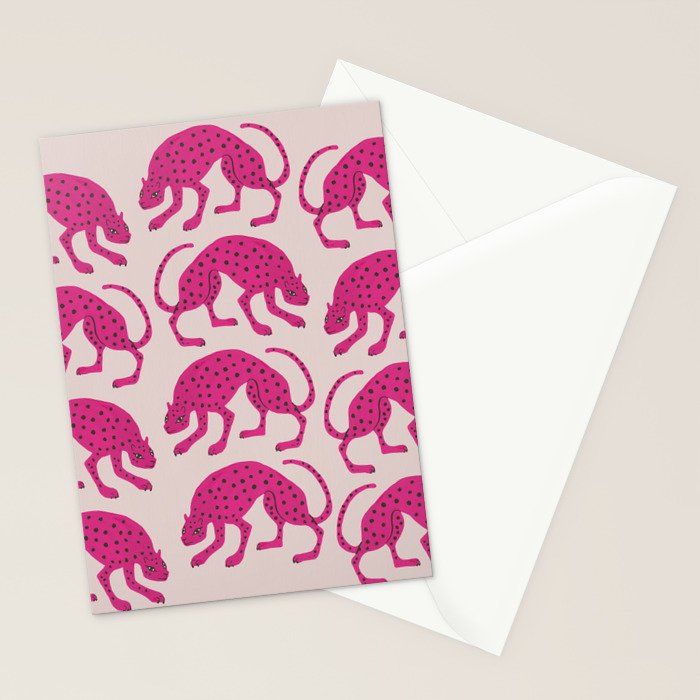 Wild Cats - Pink Stationery Card Gallery Image 2