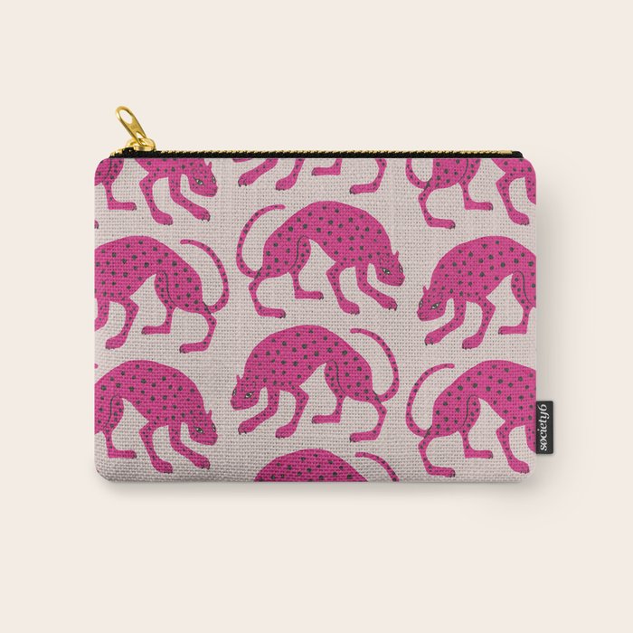 Wild Cats - Pink Carry All Pouch Gallery Image 1
