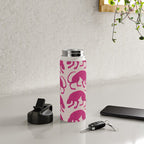 Wild Cats - Pink Water Bottle Gallery Image 5