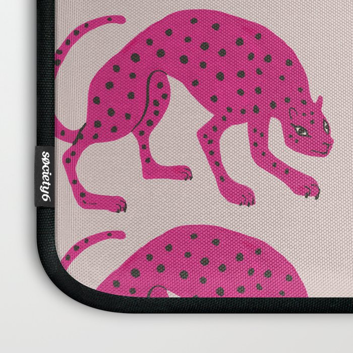 Wild Cats - Pink Laptop Sleeve Gallery Image 3