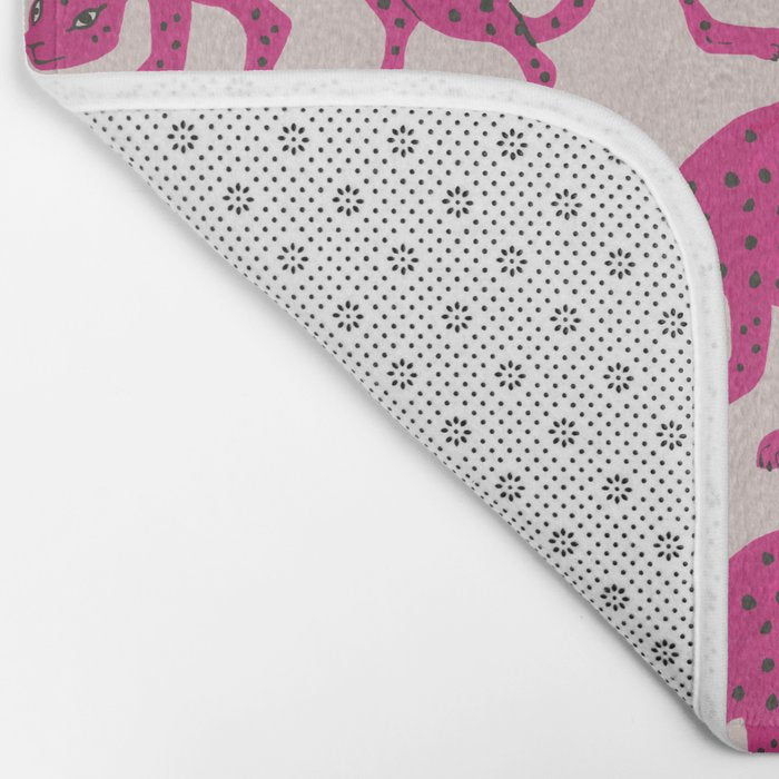 Wild Cats - Pink Bath Mat Gallery Image 2