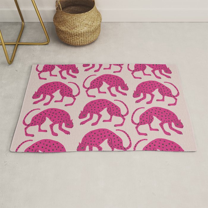 Wild Cats - Pink Rug Gallery Image 1