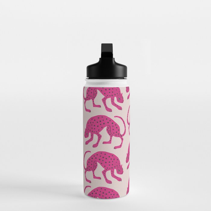 Wild Cats - Pink Water Bottle Gallery Image 3