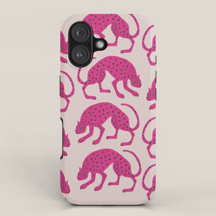 Wild Cats - Pink iPhone Case Gallery Image 1