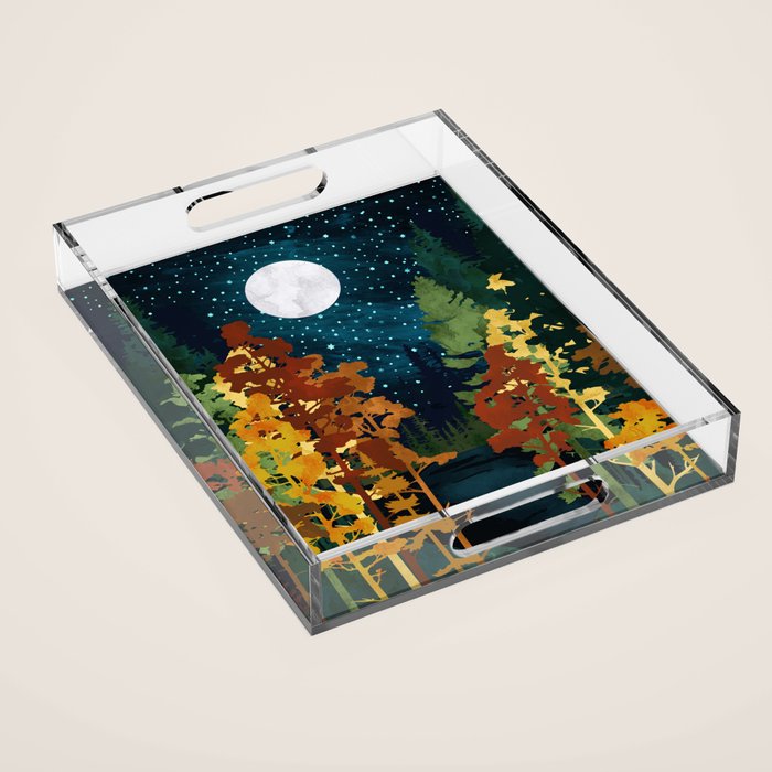 Autumn Lake Acrylic Tray Gallery Image 1