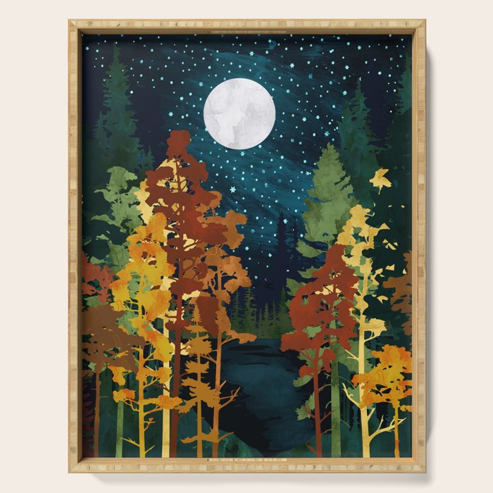 Autumn Lake Serving Tray Gallery Image 1