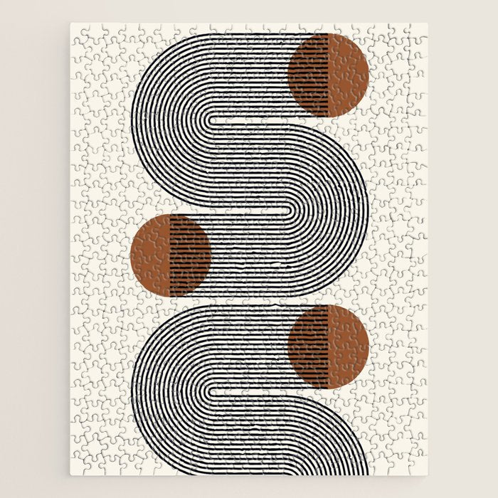 Abstraction_SUN_LINE_POP_ART_Minimalism_S001S Jigsaw Puzzle Gallery Image 1