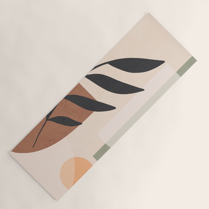 Minimal Abstract Art Plant 5 Yoga Mat Gallery Image 1