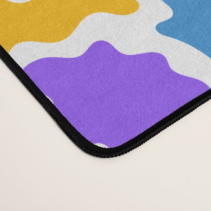 Abstract colorful art splash shape pattern Desk Mat Gallery Image 4