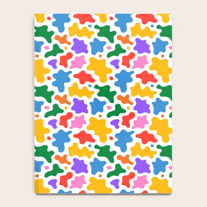Abstract colorful art splash shape pattern Notebook Gallery Image 4