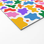 Abstract colorful art splash shape pattern Welcome Mat Gallery Image 2