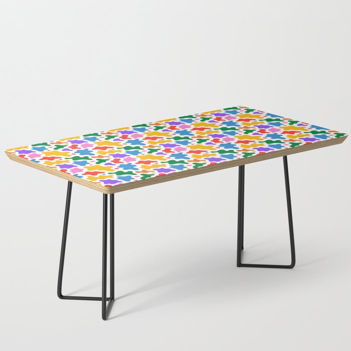 Abstract colorful art splash shape pattern Coffee Table Gallery Image 1