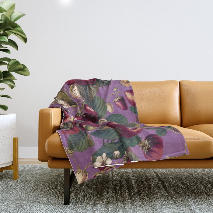 Strawberry Fields Forever VI Throw Blanket Gallery Image 1
