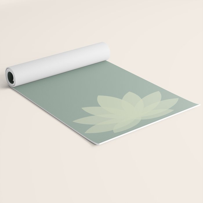 Lotus Flower Minimalism XIV Yoga Mat Gallery Image 2