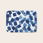 Indigo Brush Strokes | No.1 Bath Mat Gallery Image 1