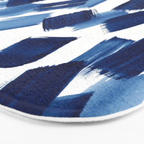 Indigo Brush Strokes | No.1 Bath Mat Gallery Image 3