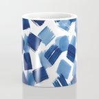 Indigo Brush Strokes | No.1 Coffee Mug Gallery Image 4