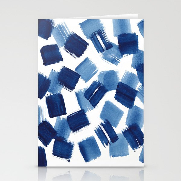 Indigo Brush Strokes | No.1 Stationery Card Gallery Image 2