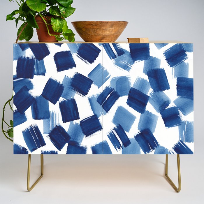 Indigo Brush Strokes | No.1 Credenza Gallery Image 1