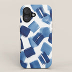Indigo Brush Strokes | No.1 iPhone Case Gallery Image 1
