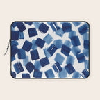 Indigo Brush Strokes | No.1 Laptop Sleeve Gallery Image 1