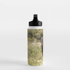 Horses in a Field of Wildflowers | Portugal Travel Art Print | Animal Photography in Europe Water Bottle Gallery Image 3