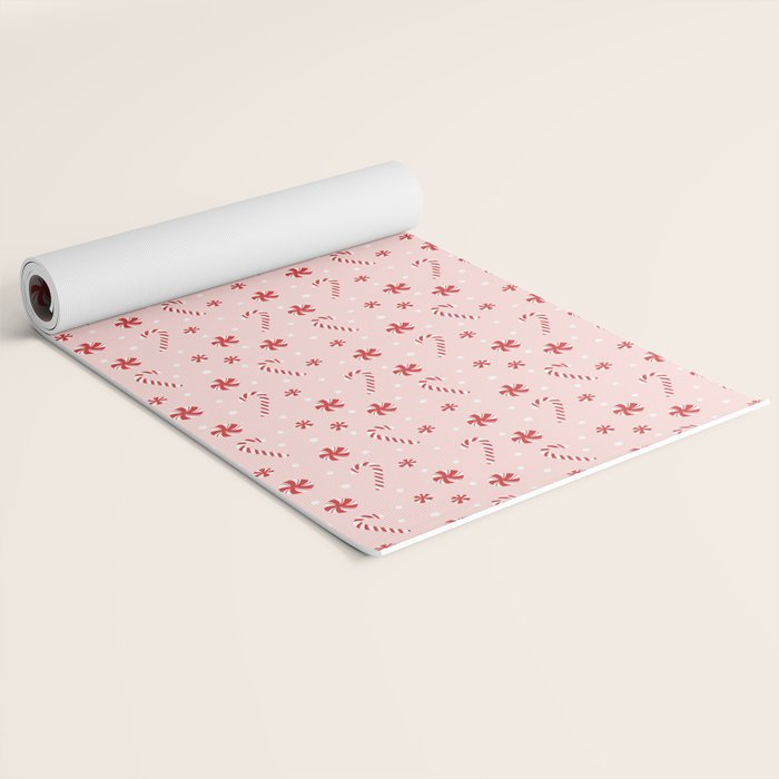 Peppermint Christmas Yoga Mat Gallery Image 2
