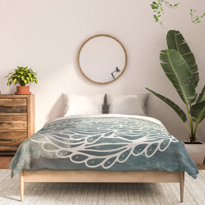 Mandala Ocean Waves Comforter Gallery Image 3