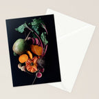Moody Root Vegetables and Rose Stationery Card Gallery Image 2