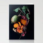 Moody Root Vegetables and Rose Stationery Card Gallery Image 2