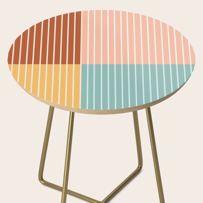 Color Block Line Abstract VI Side Table Gallery Image 2