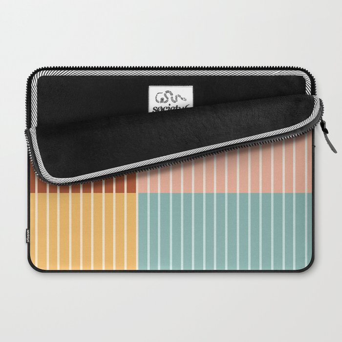Color Block Line Abstract VI Laptop Sleeve Gallery Image 2