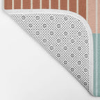 Color Block Line Abstract VI Bath Mat Gallery Image 2