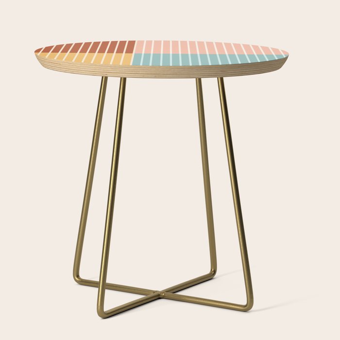 Color Block Line Abstract VI Side Table Gallery Image 1