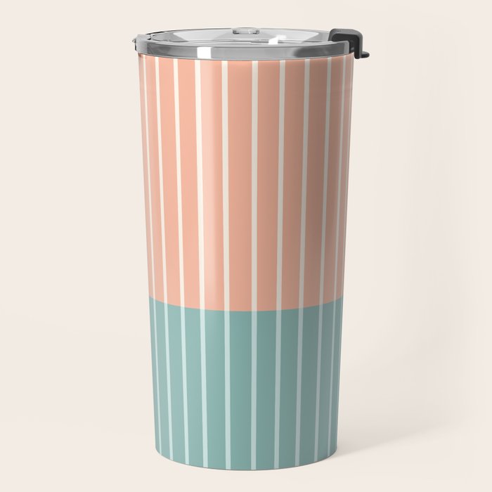 Color Block Line Abstract VI Travel Mug Gallery Image 2