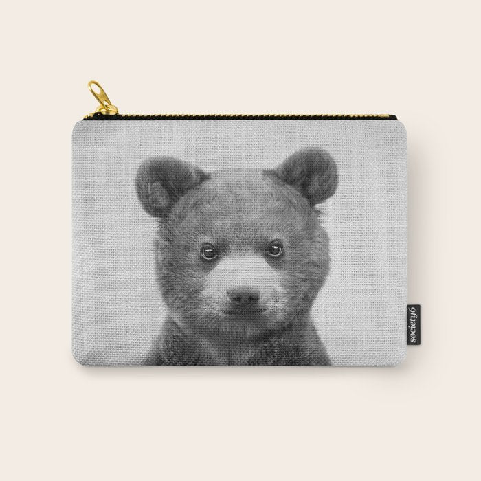 Baby Bear - Black & White Carry All Pouch Gallery Image 1