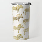 Golden Zebras Travel Mug Gallery Image 2