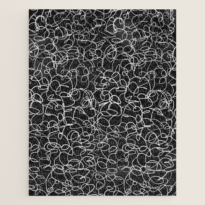 Onyx: Mid Century Abstract Art Jigsaw Puzzle Gallery Image 1