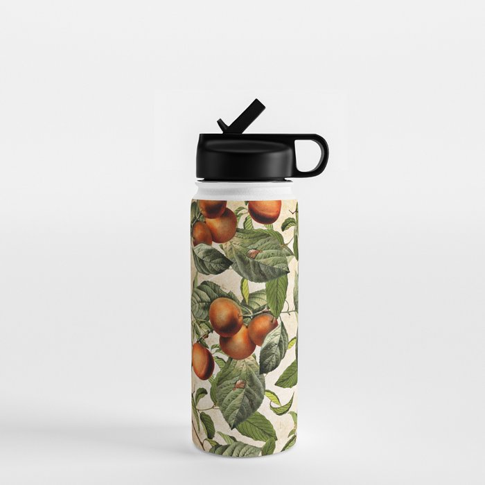 Vintage Fruit Pattern Water Bottle Gallery Image 1
