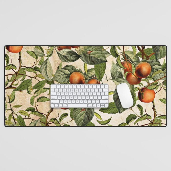Vintage Fruit Pattern Desk Mat Gallery Image 1